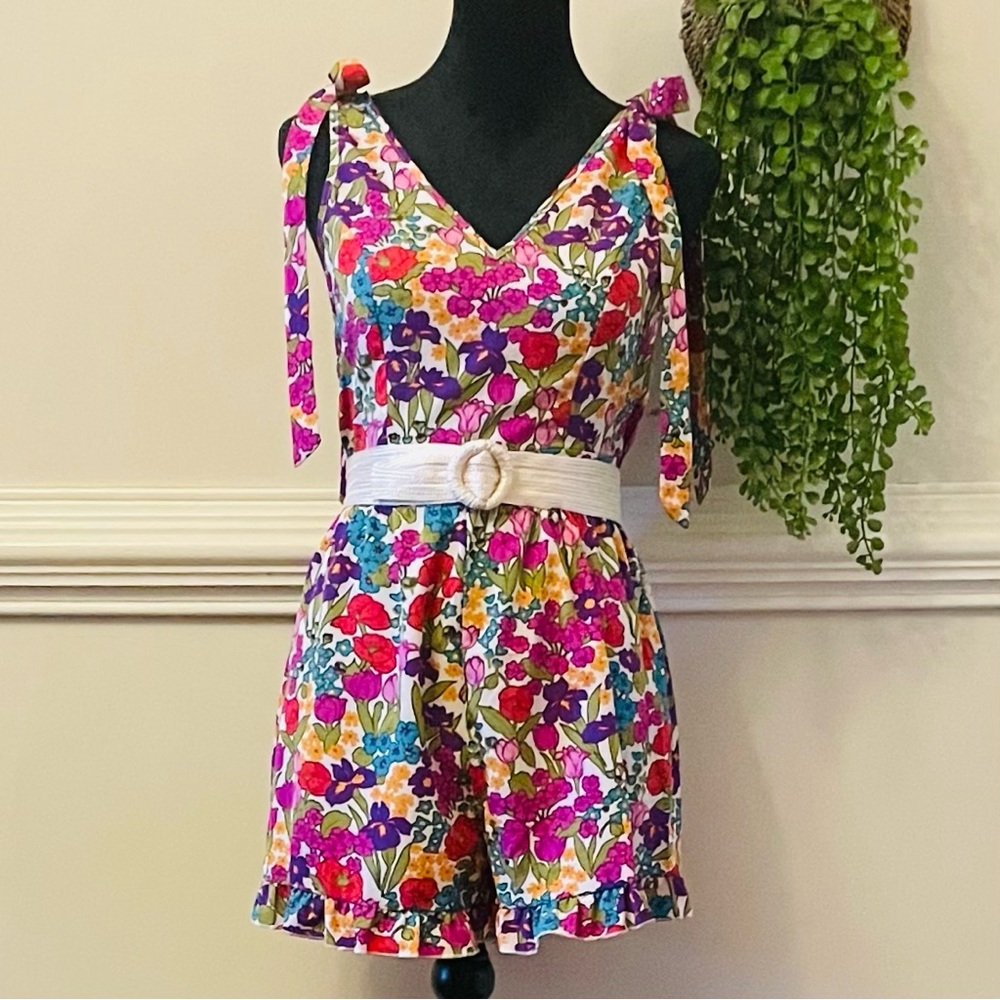 SHEIN Multicolor Floral Romper